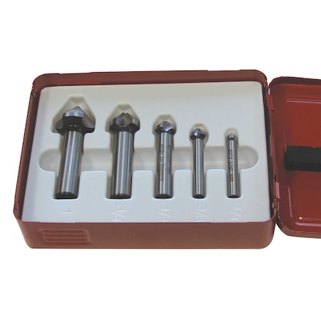 Stm 5pc 90Deg 3Flute HSS Countersink Set 121060